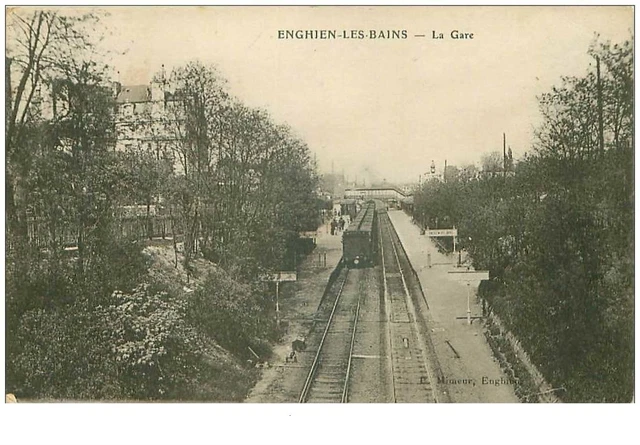 95.ENGHIEN LES BAINS.n°19523.LA GARE