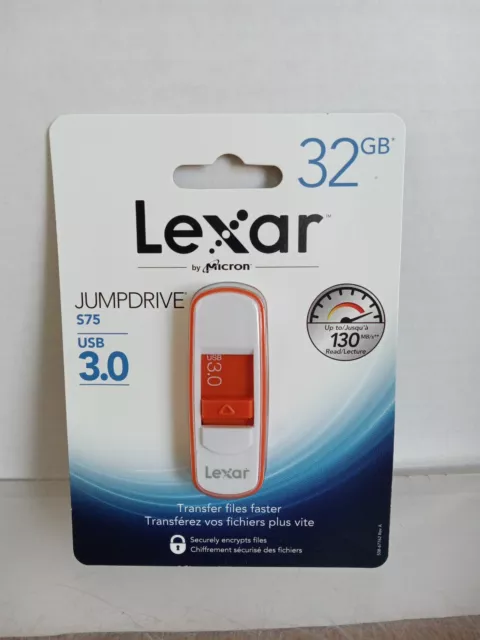 Lexar 32 GB JumpDrive S75 USB 3.0 - USB Stick Flash Drive - NEW SEALED