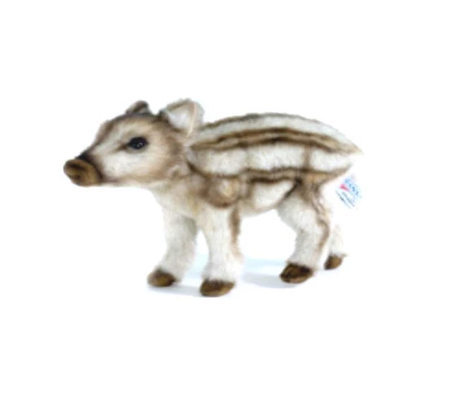 Carl Dick Plüschtier Wildschwein Frischling – Stehend, Ca. 22 Cm, Braun Gestreift