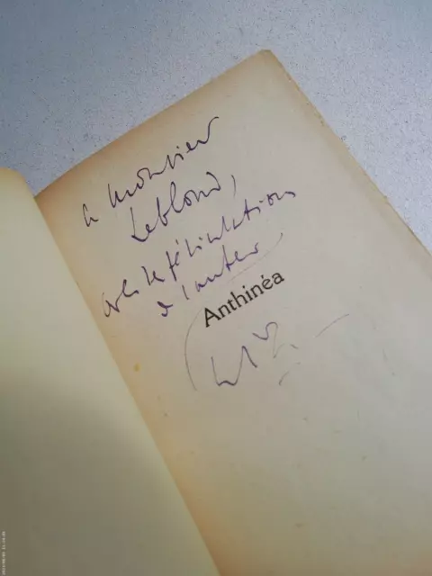 ENVOI de CHARLES MAURRAS- ANTHINEA- D'ATHENES A FLORENCE-Relié-1926-LITTERATURE