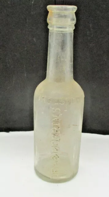 Vintage Lea & Perrins Worcestershire Sauce Glass Bottle