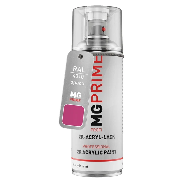 RAL 4010 Tele Magenta Telemagenta opaco Bomboletta spray con acrilico 2K 400 ml