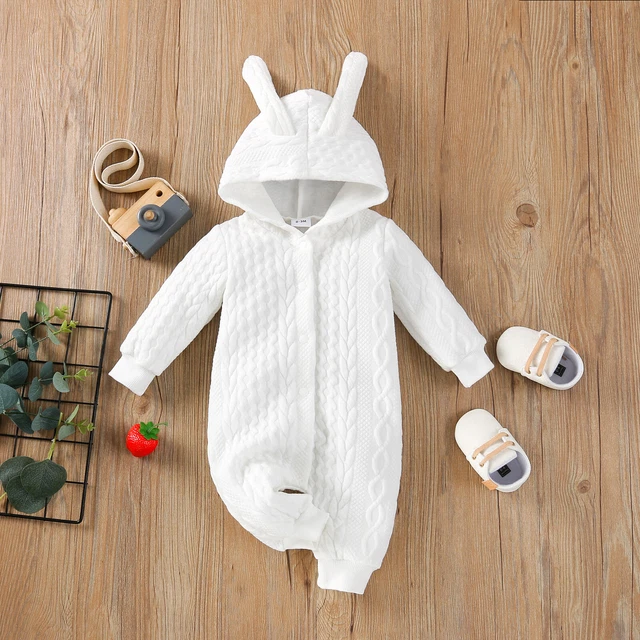Tuta tutina con cappuccio neonato bambino bambino orso bambina orso body abiti 2