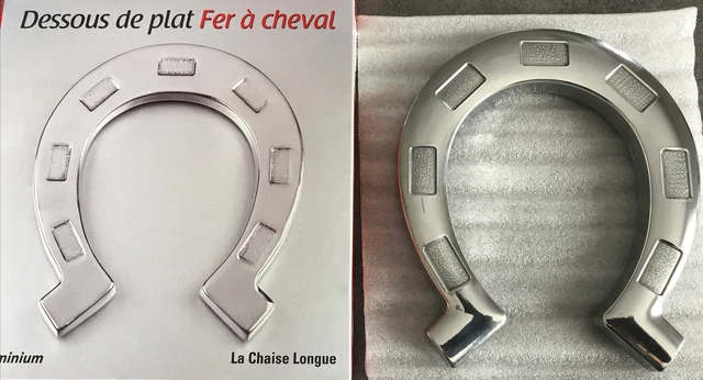 Dessous de plat métal aluminium vintage 1930 1950 art déco