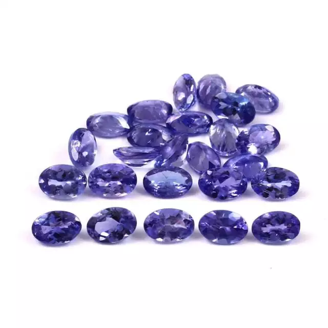 1.20 Carat Naturel Tanzanite Bleue Coupe Ovale Libre Pierre Précieuse 5x3 MM