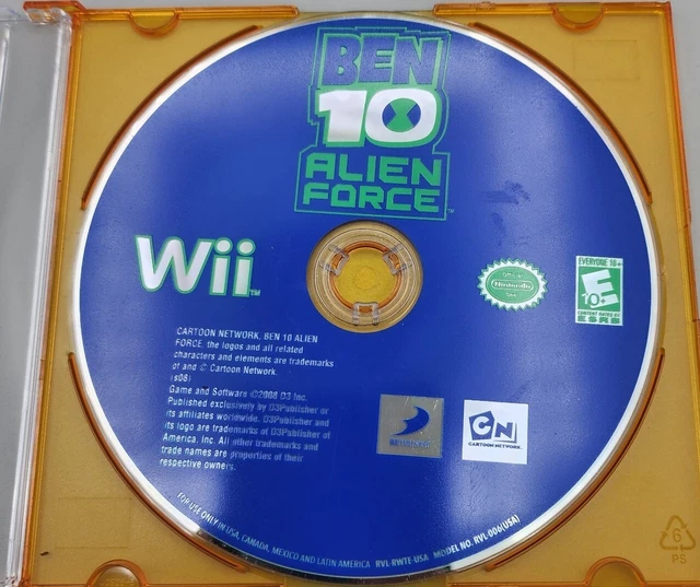 BEN 10: ALIEN Force - Vilgax Attacks (Nintendo Wii, 2009) Disc Only EUR