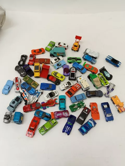 Large Bundle Toy Cars Various Brands Matchbox Hotwheels Vintage Collectors