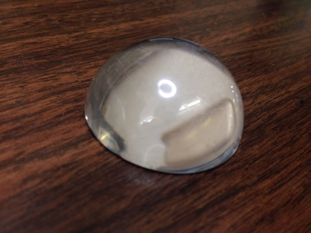 Clear Solid Acrylic Half-Sphere - 2" Diameter - 1 piece