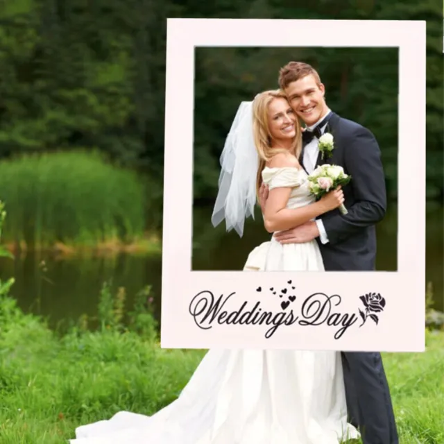 Wedding Day Photo Frame DIY Photo Props Creative Photo Booth Wedding Favors
