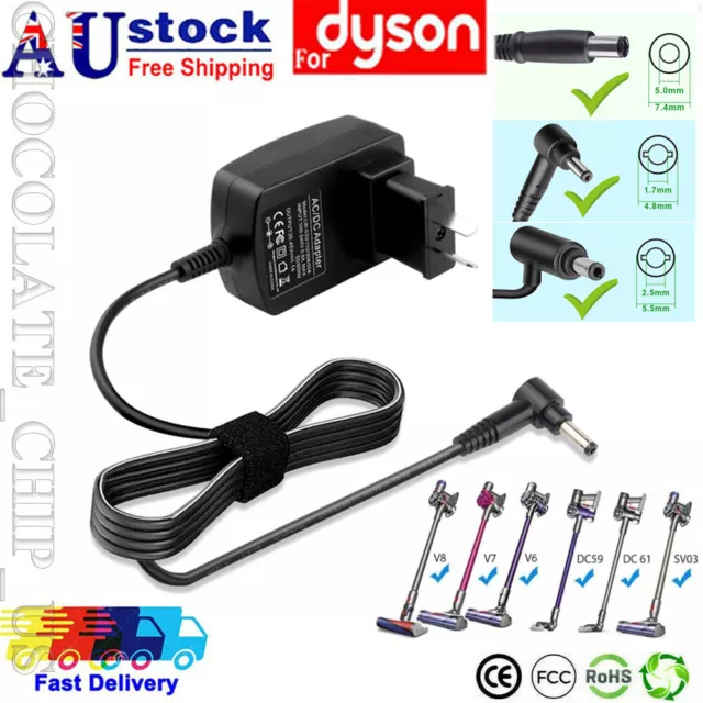 AC Adapter Power Charger for Dyson V6 V7 V8 V10 V11 Animal Absolute Motorhead