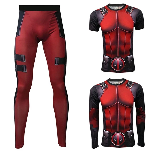 Men's T-shirts 3D Print Superhero Compression Tops Tights Long Sleeve T  Shirt