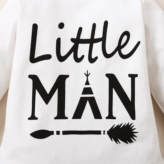 3PCS Newborn Baby Boys Long Sleeve Tops Pants Hat Outfits Tracksuit Clothes Set 6