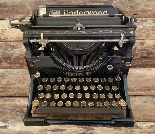 Macchina Da Scrivere underwood n.5 /Antica Typewriter  originale Del 1920"