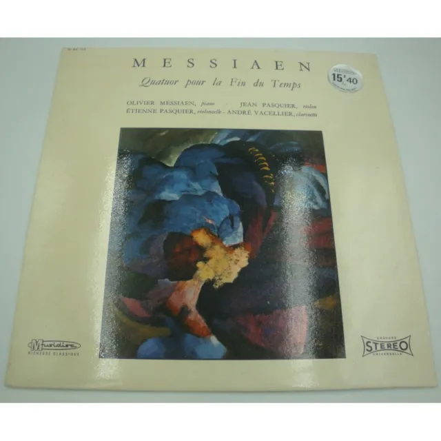Pasquier/Vacellier - Quatuor pour la fin du temps - Olivier Messiaen LP Musidisc