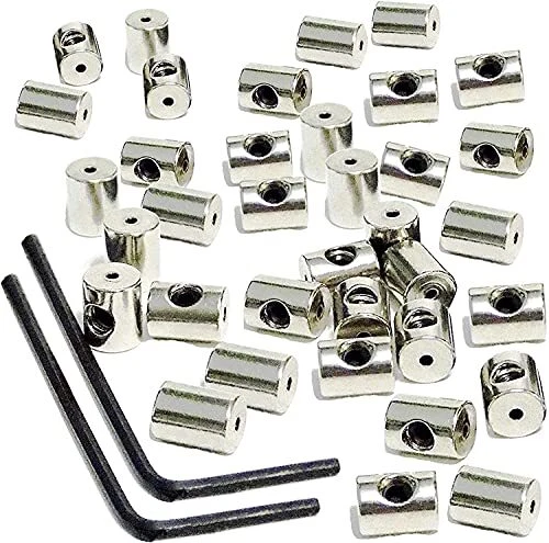 Pin Locks (36 Pieces) Pin Keepers,Locking Pinkeepers with Wrench,Biker Pin Lo...