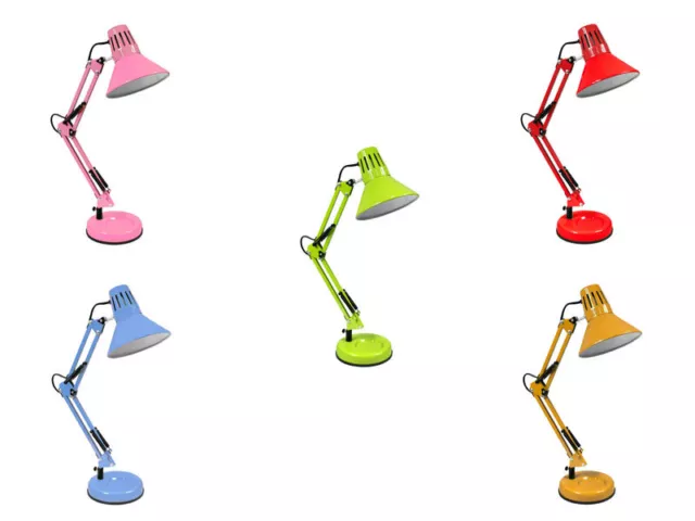 Lampada da scrivania braccio snodabile luce da tavolo base e morsetto incluso