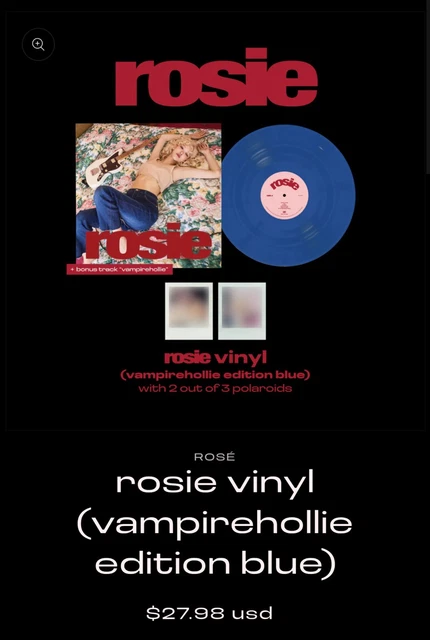ROSE ROSÉ FIRST Studio Album rosie vinyl vampirehollie