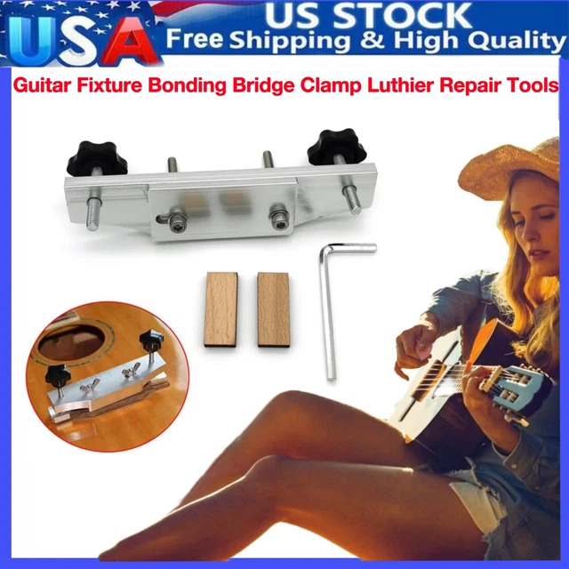 ACOUSTIC GUITAR FIXTURE Bonding Bridge Clamp DIY Luthier Repair Tool