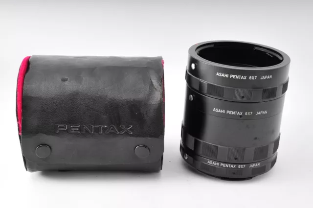[Near MINT] Asahi Pentax 6x7 67 Auto Extension Tube Set 1 2 3 From JAPAN #236