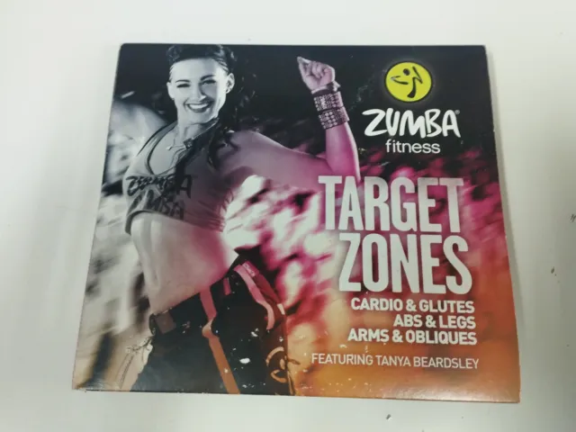 Zumba Fitness Target Zones Tanya Beardsley Cardio Glutes ABS Legs - 3 X DVD Pal