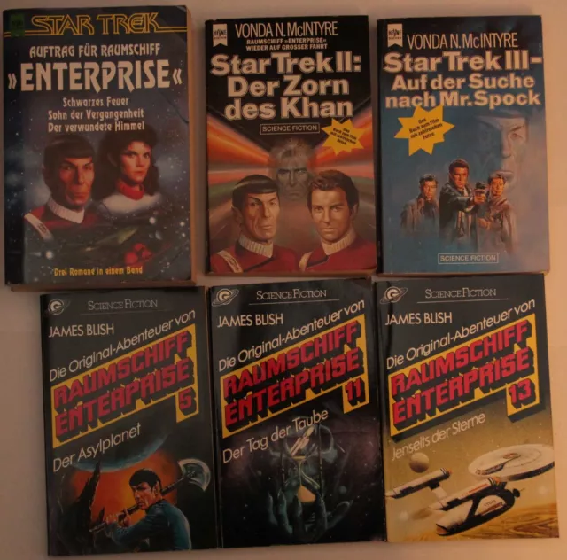 StarTrek Klassik / Raumschiff Enterprise - Buchpaket (6 Taschenbücher)