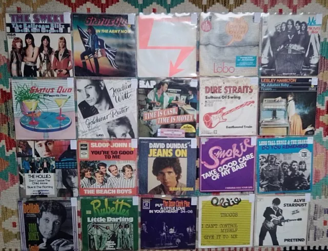 Schallplatten, Singles, umfangreiche Sammlung 50-80er Jahre, 1400 Stück