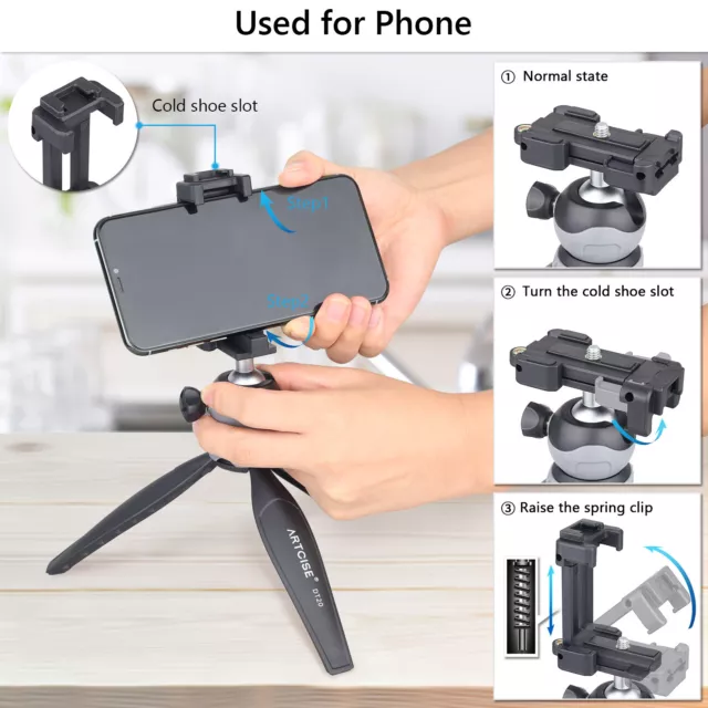 Mini Tripod Tabletop Phone Camera Tripod for Cellphone/Webcam/Sports Camera