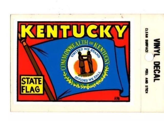 Lot of 12 Kentucky State Flag Souvenir Luggage Decals Stickers - New - Free S&H