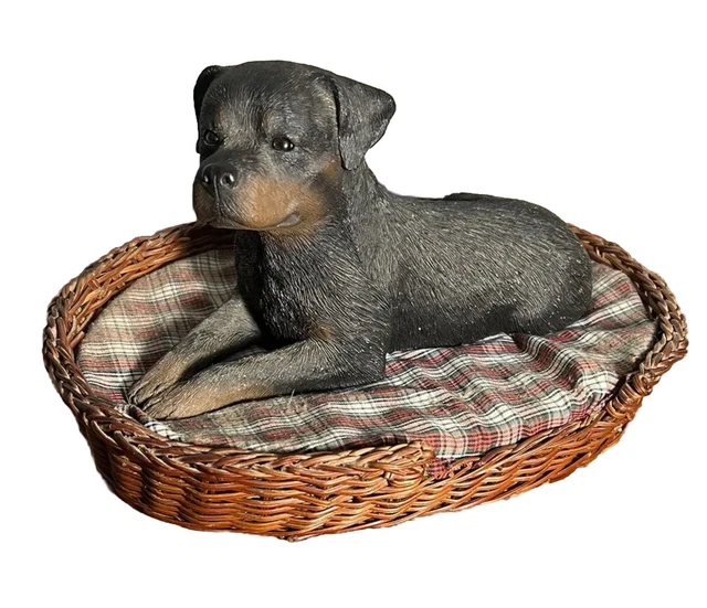 Vintage Sandicast Rottweiler Dog Sculpture 1986 #193 Sandra Brue