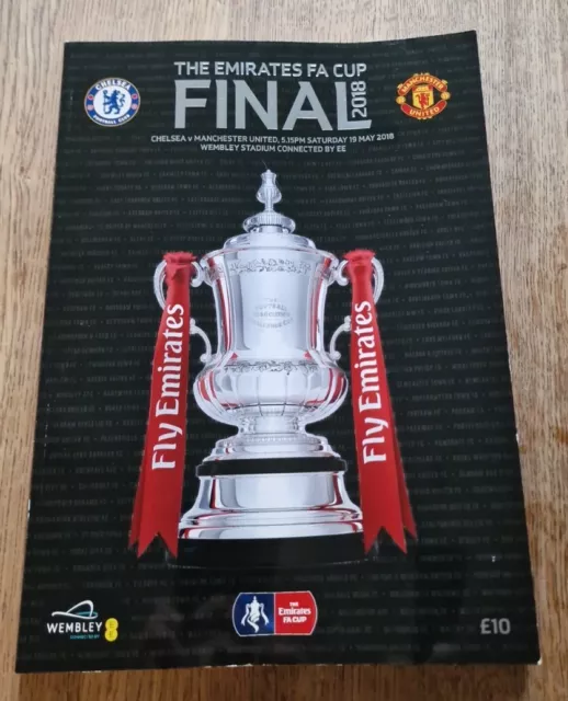 2018 Chelsea V Manchester United Emirates FA Cup Final Official Programme