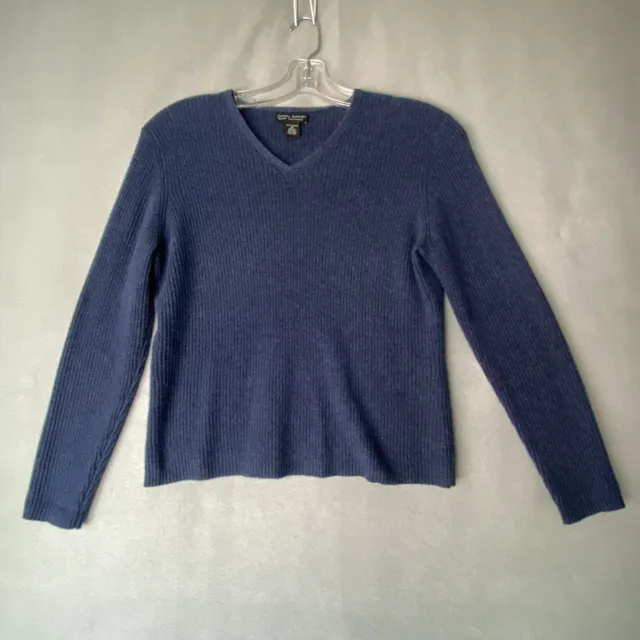 Daniel Bishop Cashmere Sweater Mens Medium Blue Pullover