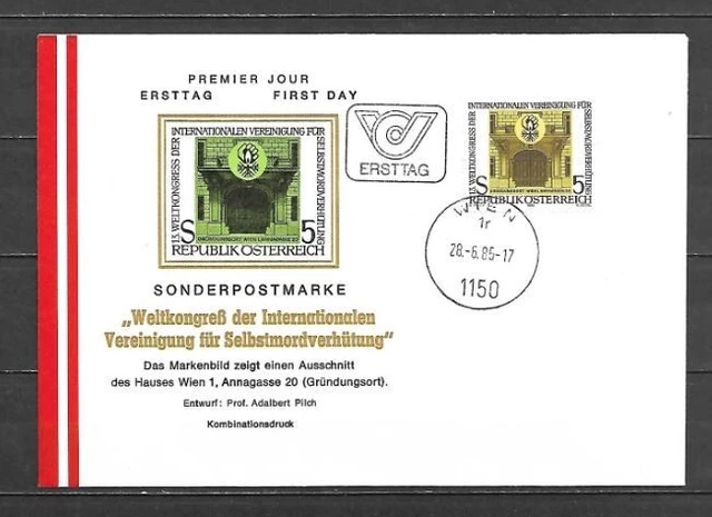 Austria - 1985 - No. 1647 On Fdc Envelope (Unified Catalogue)