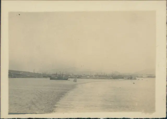 Turquie, Le Port de Constantinople, cca. 1910  Vintage silver print. Turkey Ti