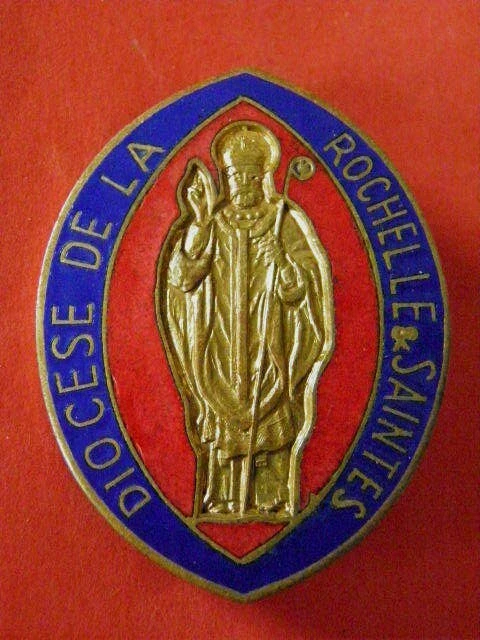 Medaille Religieuse Ancienne. Diocese De La Rochelle & Saintes (17