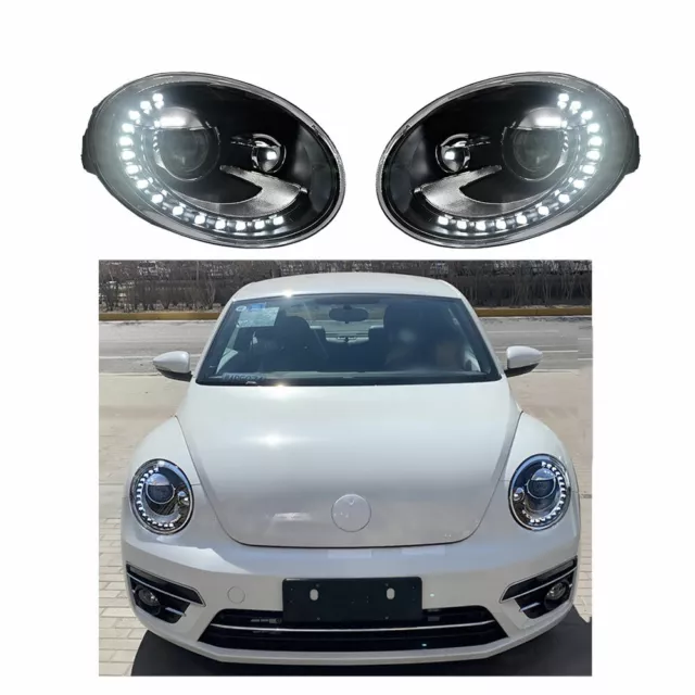 Headlight Assembly For VW Beetle 2013-2019 LED Projector LED DRL Replace Factory