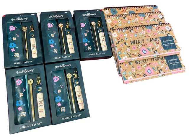 10x BeYoutiful Stationery Pencil Case & Weekly Planners Job Lot 10x BeYoutiful Stationery Pencil Case & Weekly Planners Job Lot