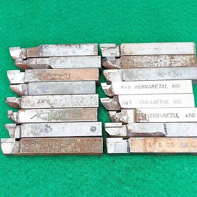 Carbide Lathe Tool Bit Lot Mostly Sharp Kennametal Morse ACT Machinist Tool π503