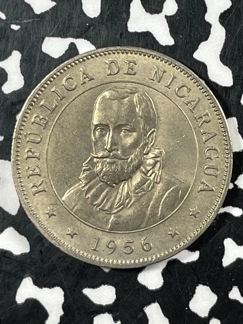 1956 Nicaragua 50 Centavos Lot#M2029 High Grade! Beautiful!