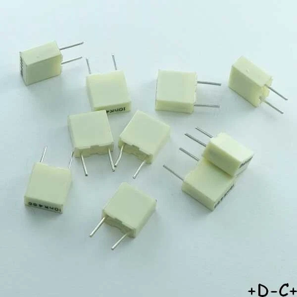 Lot De 10 Condensateurs MKP X2 0.01µF 275V AC - Pas De 17.5 Mm - Neufs Sous Emballage
