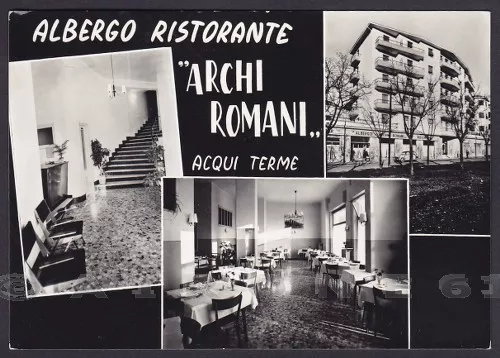 ALESSANDRIA ACQUI TERME 91 ALBERGO RISTORANTE Cartolina FOTOGRAFICA