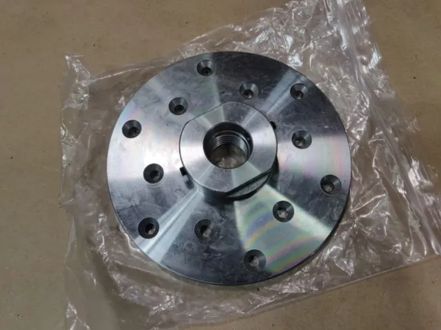 Wood Lathe Face Plate, 5-3/4" Dia, Adapter, Back Plate