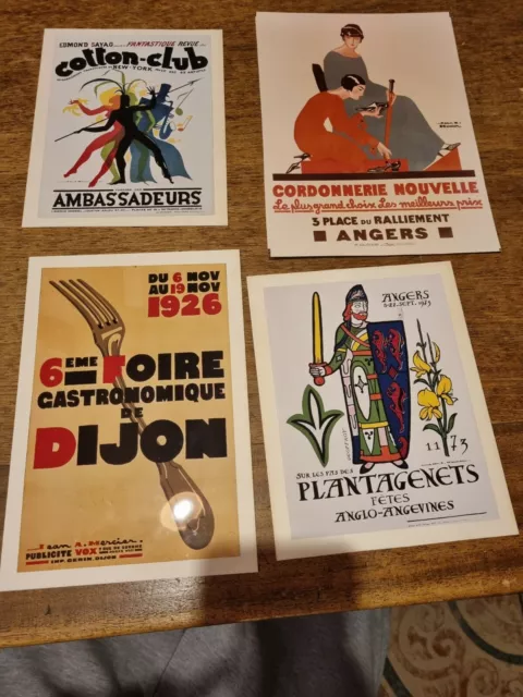 Jean Adrien Mercier lot de reproductions d'affiches sur papier photo 2