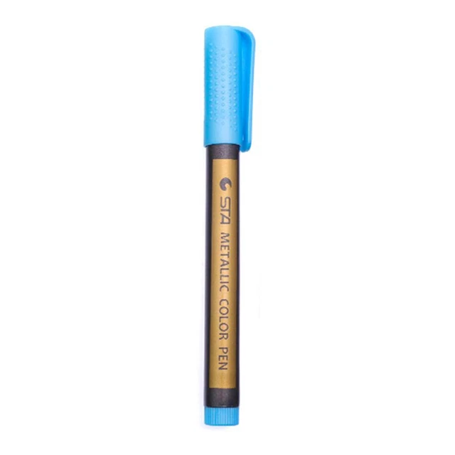 Fire Paint Markers Invitation Decor Color Markers for Metal Rubber (Blue) FS2#