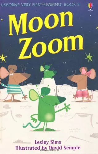 Moon Zoom (First Reading) (Usborne Very First Reading) by Lesley Sims, Acceptabl