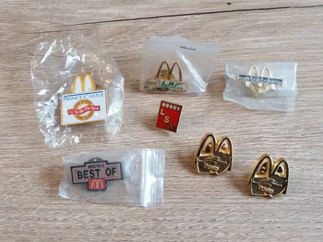 Lot 7 PIN'S MC DONALDS VINTAGE menu best of rare