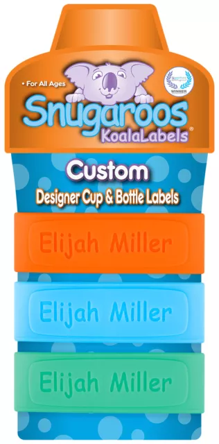 3er-Pack personalisierte Babyflaschen-Etiketten & Trinkbecher-Etiketten 2