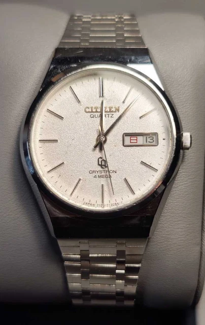1979 Manufacture Citizen Crystron 4Mega Seiko Vintage Retro King Watch