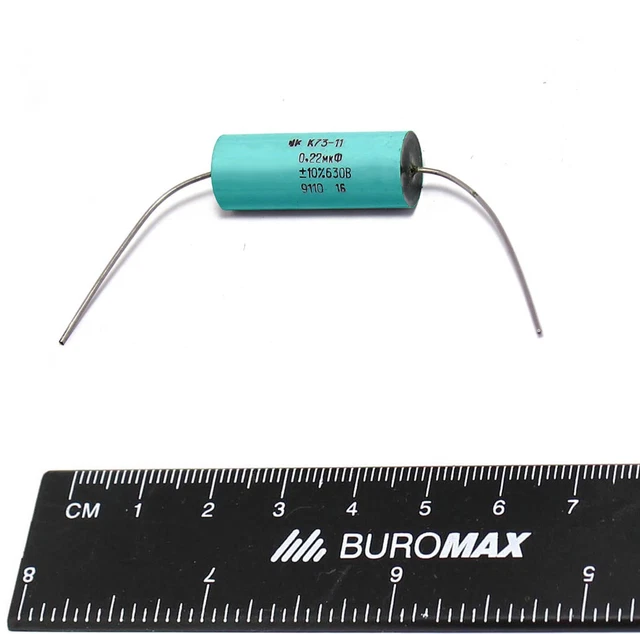 20 pcs 0.22uF 0,22uF .22uF 630V 10% K73-11 PETP Polyethylene Film Capacitor USSR