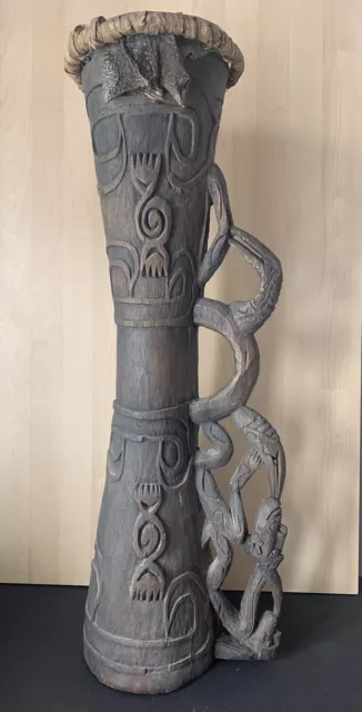 Asmat, Irian Jaya, ritual drum, Indonesia