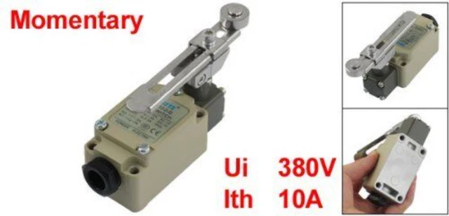 WLCA12-2-Q Adjustable Rotary Roller Lever Momentary Limit Switch 380V 10A